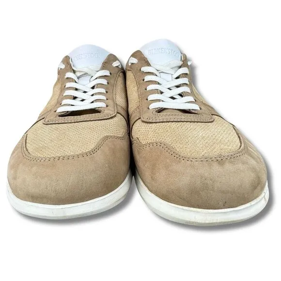 Birkenstock Cincinnati  Sneaker Shoe EU 44 Tan Brown Leather Suede Lace Up Men's