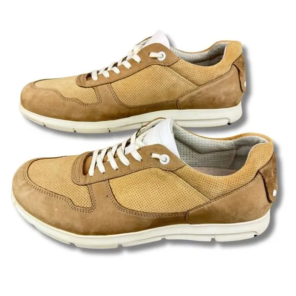 Birkenstock Cincinnati  Sneaker Shoe EU 44 Tan Brown Leather Suede Lace Up Men's