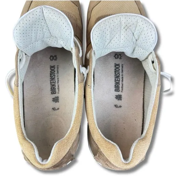 Birkenstock Cincinnati  Sneaker Shoe EU 44 Tan Brown Leather Suede Lace Up Men's