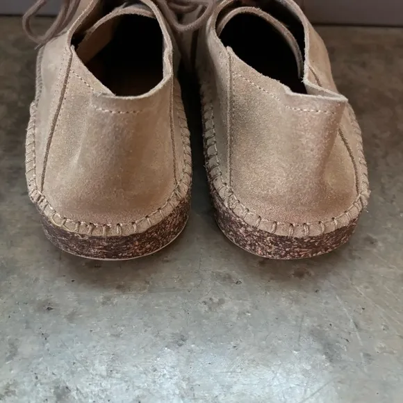 Birkenstock Gary Tan Suede Lace Up Shoes Size 37E/6