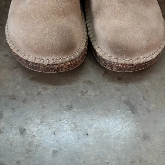 Birkenstock Gary Tan Suede Lace Up Shoes Size 37E/6