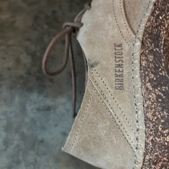 Birkenstock Gary Tan Suede Lace Up Shoes Size 37E/6