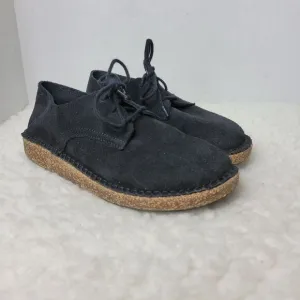 Birkenstock  Gary Women's Size 6  Black Suede Leather Oxford Lace Up Shoes