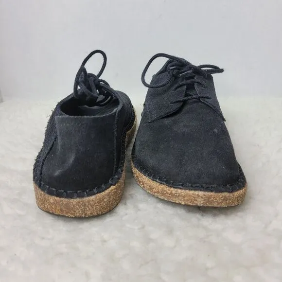 Birkenstock  Gary Women's Size 6  Black Suede Leather Oxford Lace Up Shoes