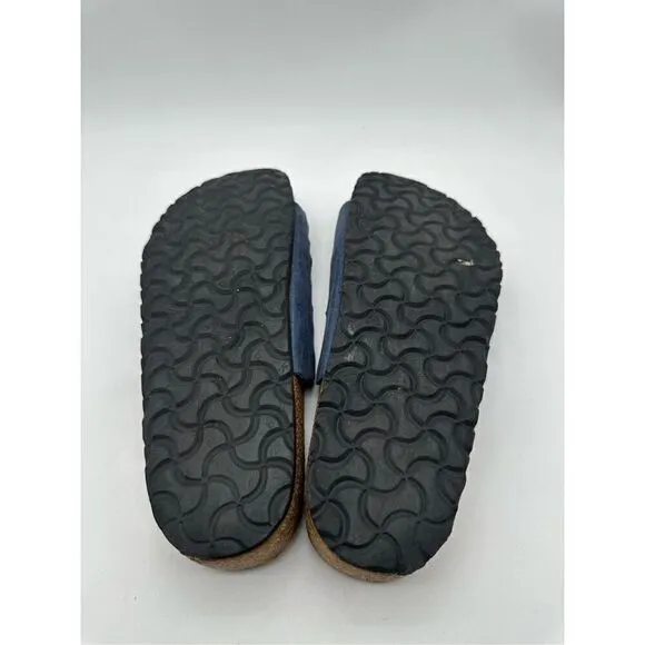 Birkenstock Granada Black Birko Flor Sandals 38 Strappy Comfort