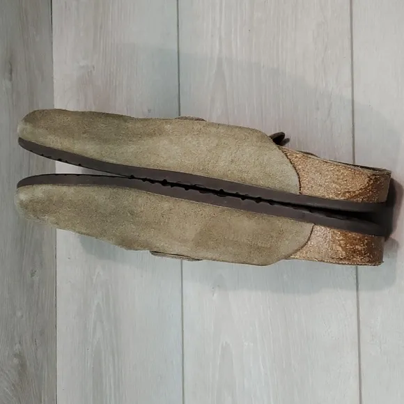 Birkenstock Mens Taupe Boston Clogs Mule Flats shoes sz 49/16 Narrow