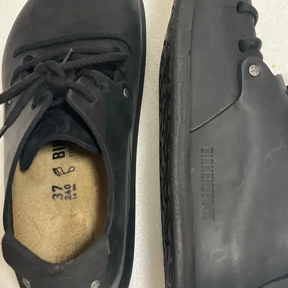 Birkenstock  Montana Black Oiled Leather Narrow - Size 37