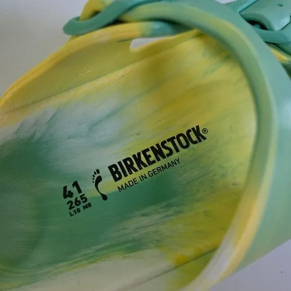 Birkenstock NWOT Unisex Arizona Essentials Eva Sandals Multi Jade Size 41