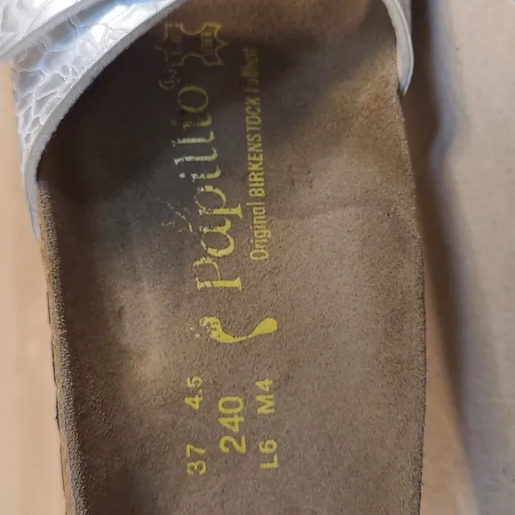 Birkenstock Papillio Madrid Silver Leather Women's Fashion Sandals