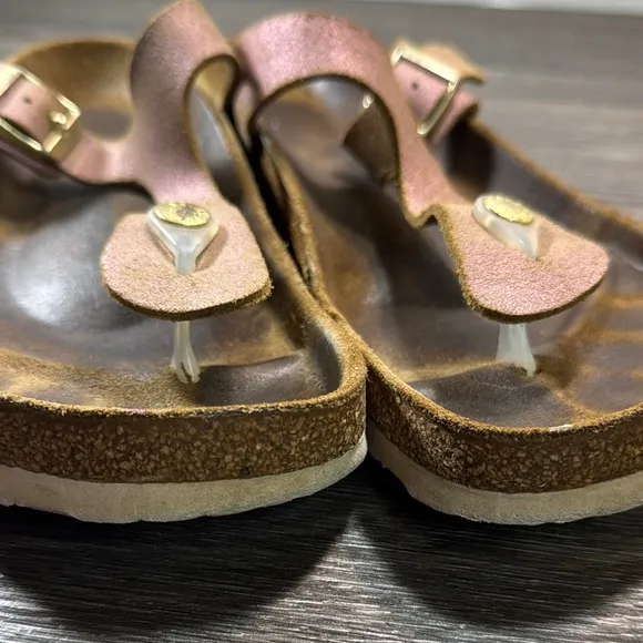 Birkenstock Pink  Sandals with Buckle size 39 (b72)