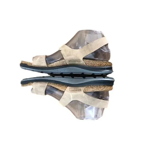 Birkenstock Sonora Slingback Shoes Unisex US L7/M5 Tan Leather Strappy Sandal