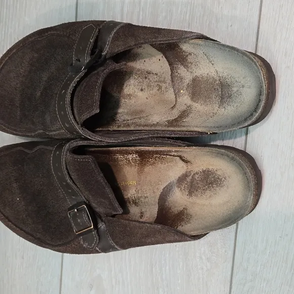 Birkenstock Women Boston Suede Clog Mule shoes sz 41/10 Regular