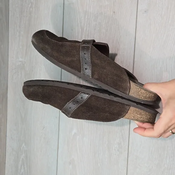 Birkenstock Women Boston Suede Clog Mule shoes sz 41/10 Regular