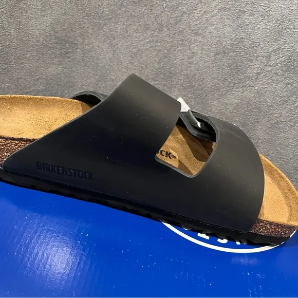 Birkenstock Women’s Arizona Black Sandals Oiled Leather Size 7 US 38 EU