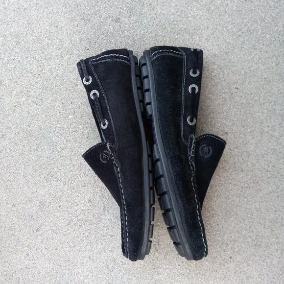 Black Suede Driving Moccasin/Loafer Size 41