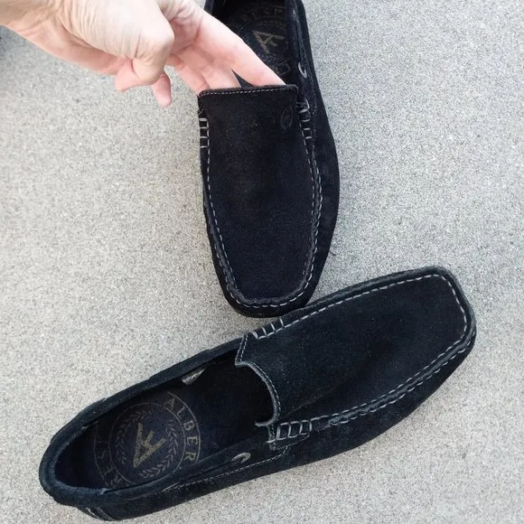 Black Suede Driving Moccasin/Loafer Size 41
