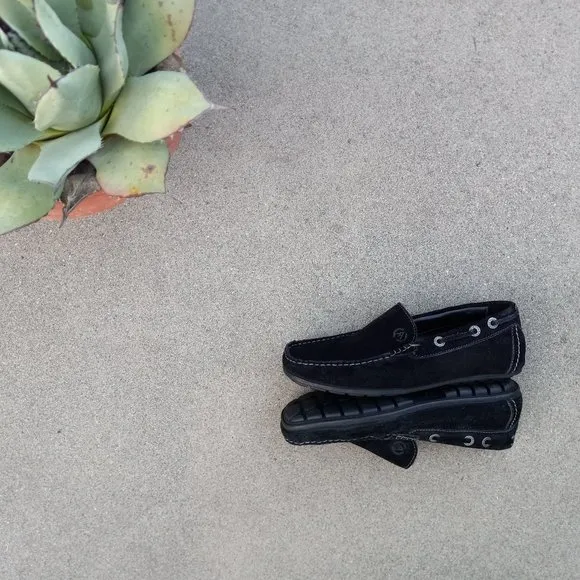 Black Suede Driving Moccasin/Loafer Size 41
