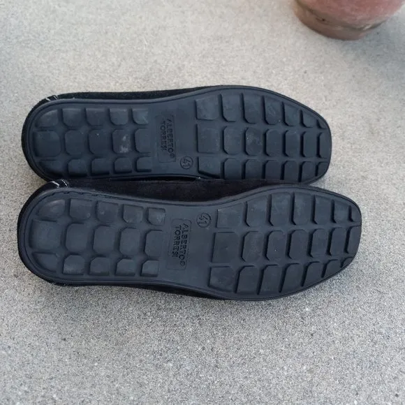 Black Suede Driving Moccasin/Loafer Size 41