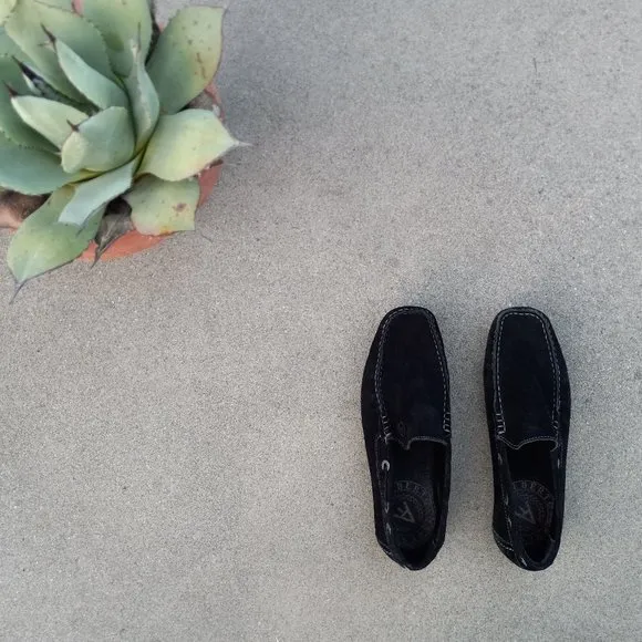 Black Suede Driving Moccasin/Loafer Size 41