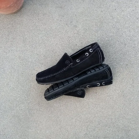 Black Suede Driving Moccasin/Loafer Size 41