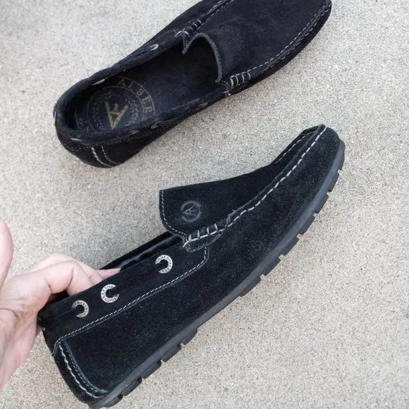 Black Suede Driving Moccasin/Loafer Size 41