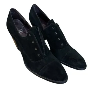 Black Suede Heeled Shoes Stuart Weitzman
