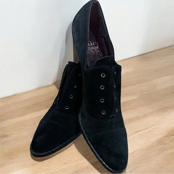 Black Suede Heeled Shoes Stuart Weitzman