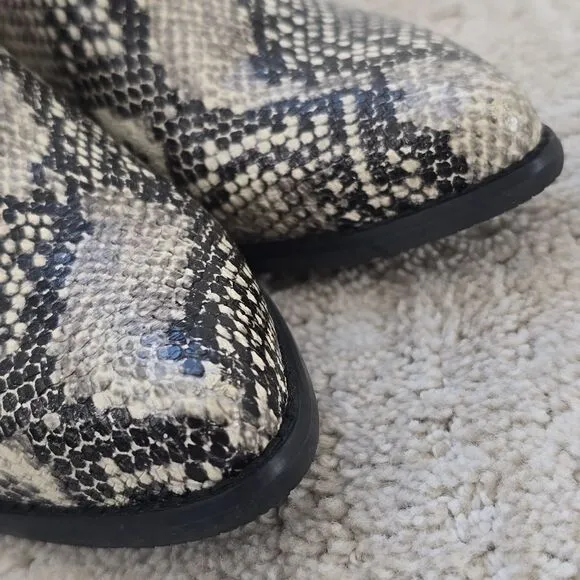 Blondo | Snakeskin Leather Ankle Boots