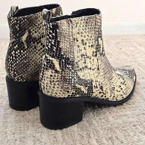 Blondo | Snakeskin Leather Ankle Boots