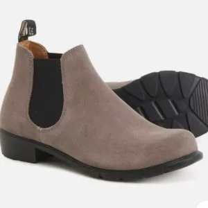 Blundstone Chelsea taupe dark gray boots