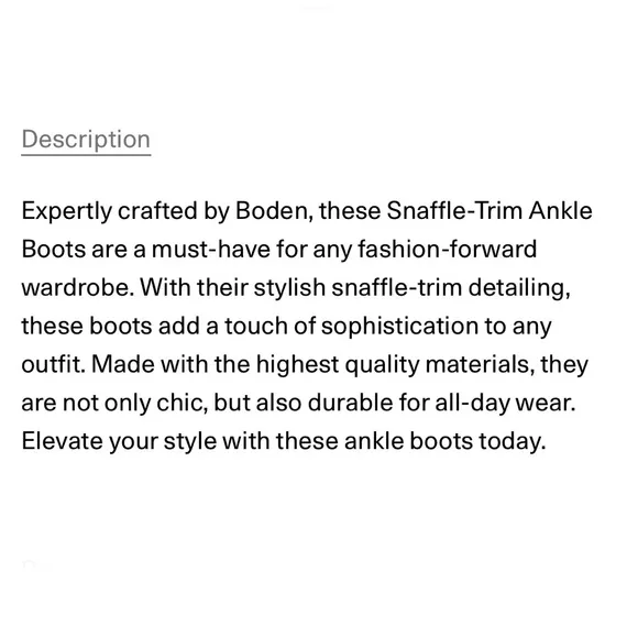 Boden snaffle trim ankle boots
