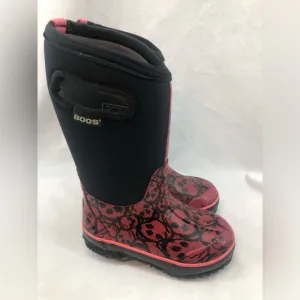 Bogs size 10 toddler skulls -30 waterproof snow boots