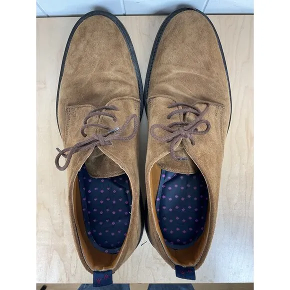 Bonobos Dalton Derby Brown Suede Lace Up Men's Shoes Size 11.5