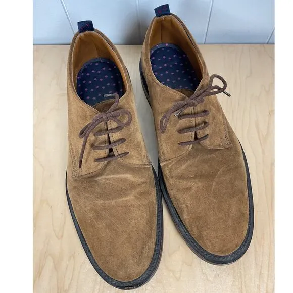 Bonobos Dalton Derby Brown Suede Lace Up Men's Shoes Size 11.5