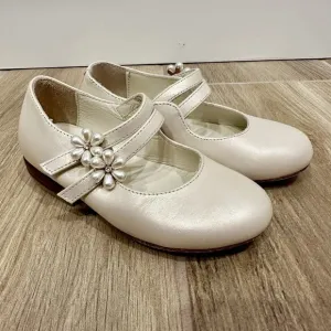 Bonpoint Off White Tam Pearl Flats