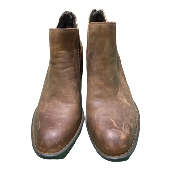Born Ankle Boots Taupe distressed Tan Size 11.