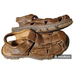 BORN Cabot III Leather Mens Fisherman Sandals Size EU 42 US 9