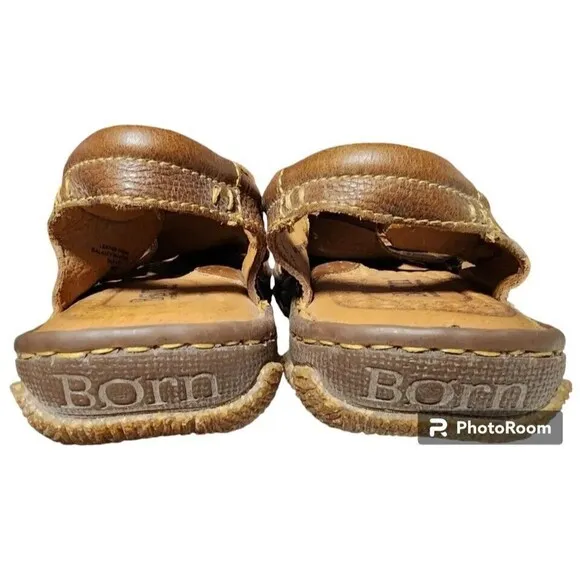 BORN Cabot III Leather Mens Fisherman Sandals Size EU 42 US 9