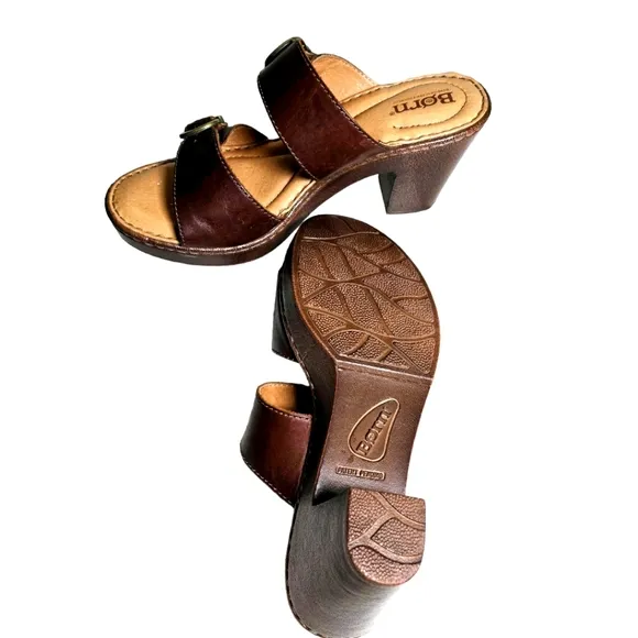 Born sandals leather hand crafted footwear size 7