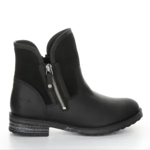 Bos. &amp; Co .STRIVE BLACK ZIP UP ANKLE BOOTS 37