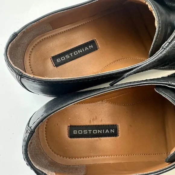 Bostonian Leather Cap Toe Oxford Dress Shoes Classic Black Shoes Mens‎ 10M