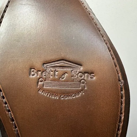 Brett &amp; Sons NWOB Handmade Agustin Derby Chocolate Suede Shoes EU 41 US 8
