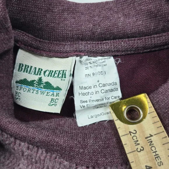 Briar Creek Sportswear Vintage Alabama Roll Tide Sweater Pullover Mens Large