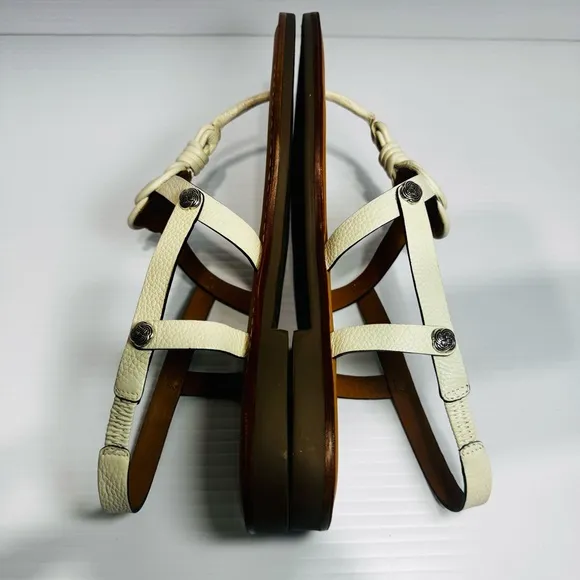 Brighton Aiden Knot Rope Women's White Sandals Size 9