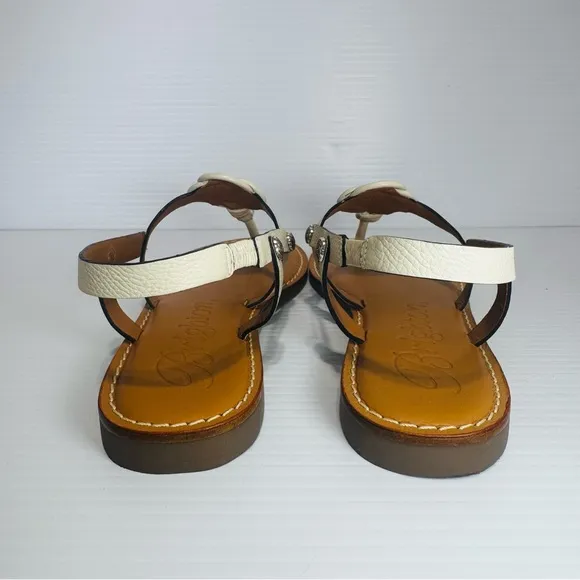 Brighton Aiden Knot Rope Women's White Sandals Size 9
