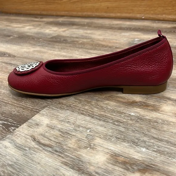 Brighton Aleta Flats in Lipstick Red Womens Size 7 Loafers Ballet Flats Slip On