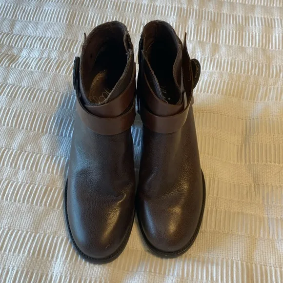 Brighton Brown Leather Ankle Boots