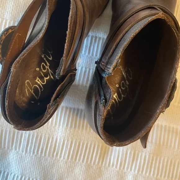 Brighton Brown Leather Ankle Boots