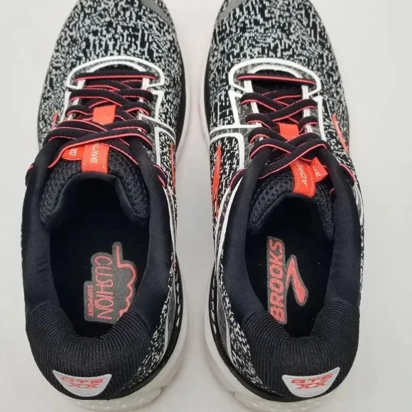 Brooks Adrenaline GTS 20 Running Shoes Womens 11.5 M Black Pink White Gray NWOB