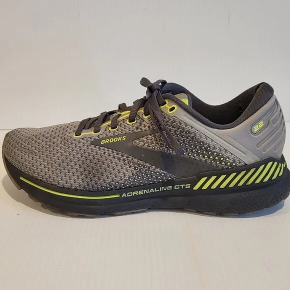 Brooks Adrenaline GTS 22 1103661D068 Gray Nightlife Men's Running Shoes Size 8 D